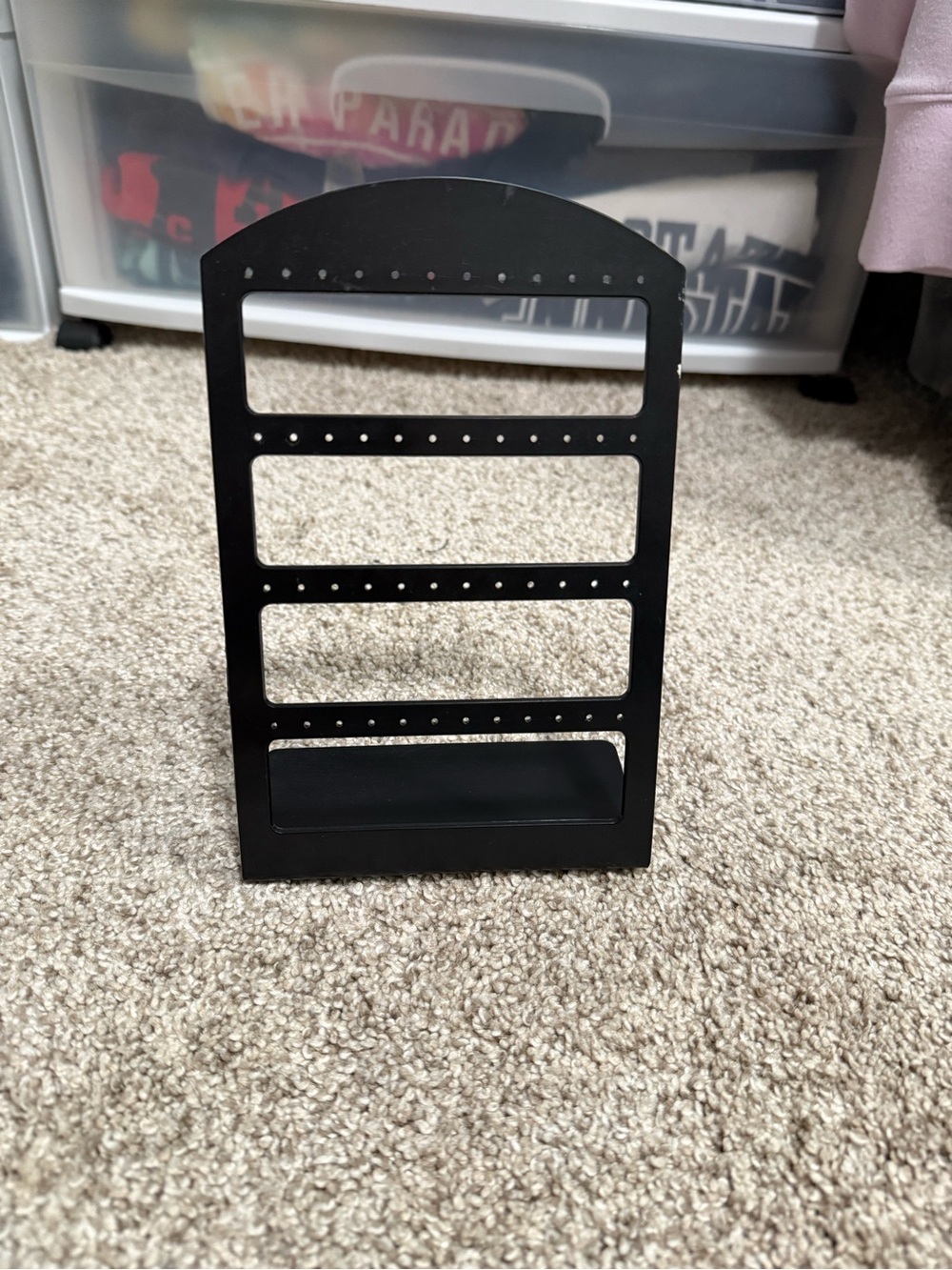 Black Earring Organizer Display Stand